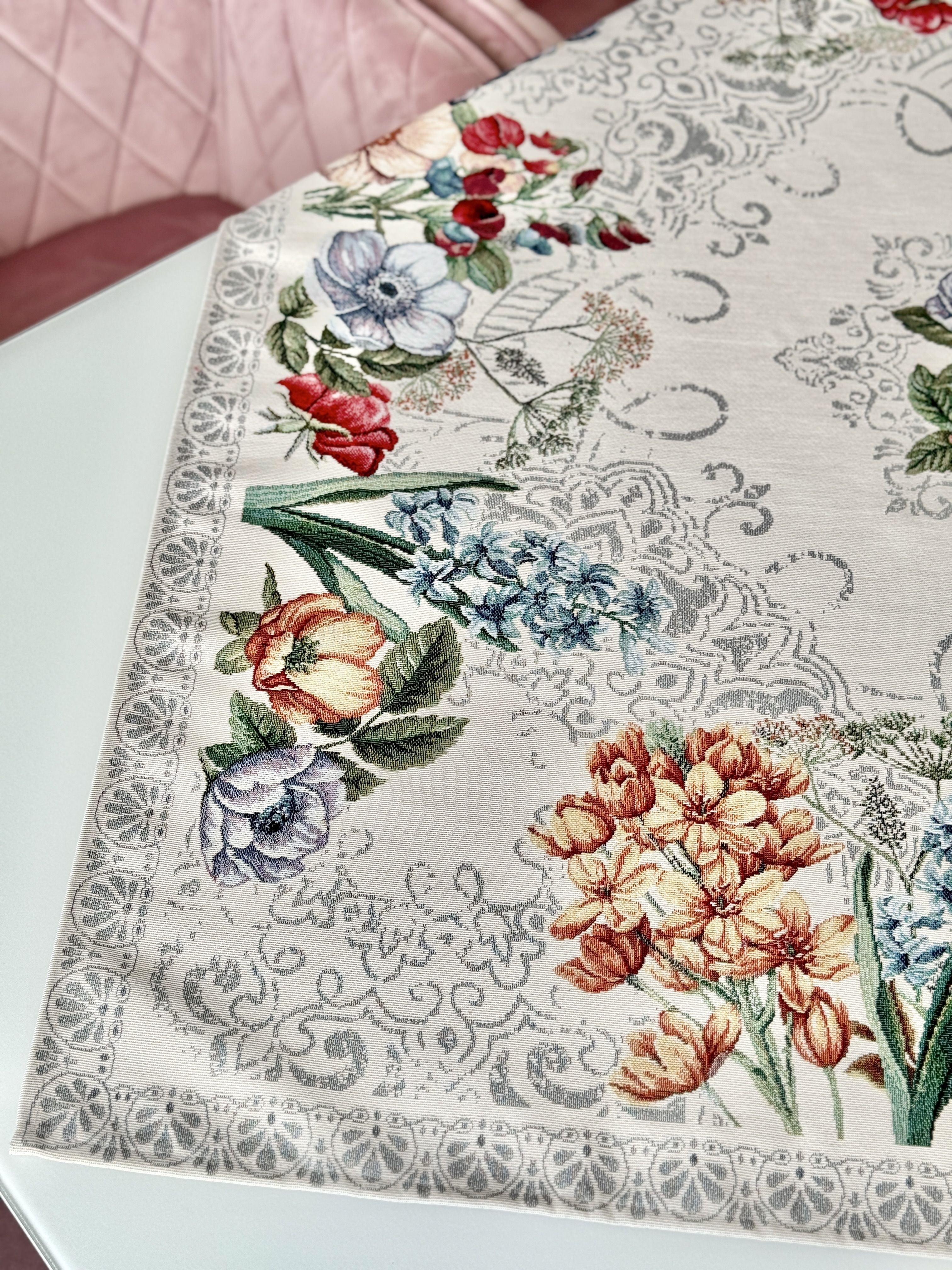 Tapestry tablecloth «MANDALAS FLOWERS» Limaso Textile