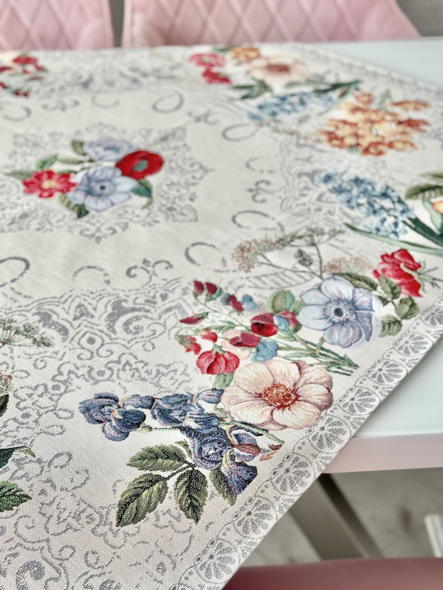 Tapestry tablecloth «MANDALAS FLOWERS» Limaso Textile