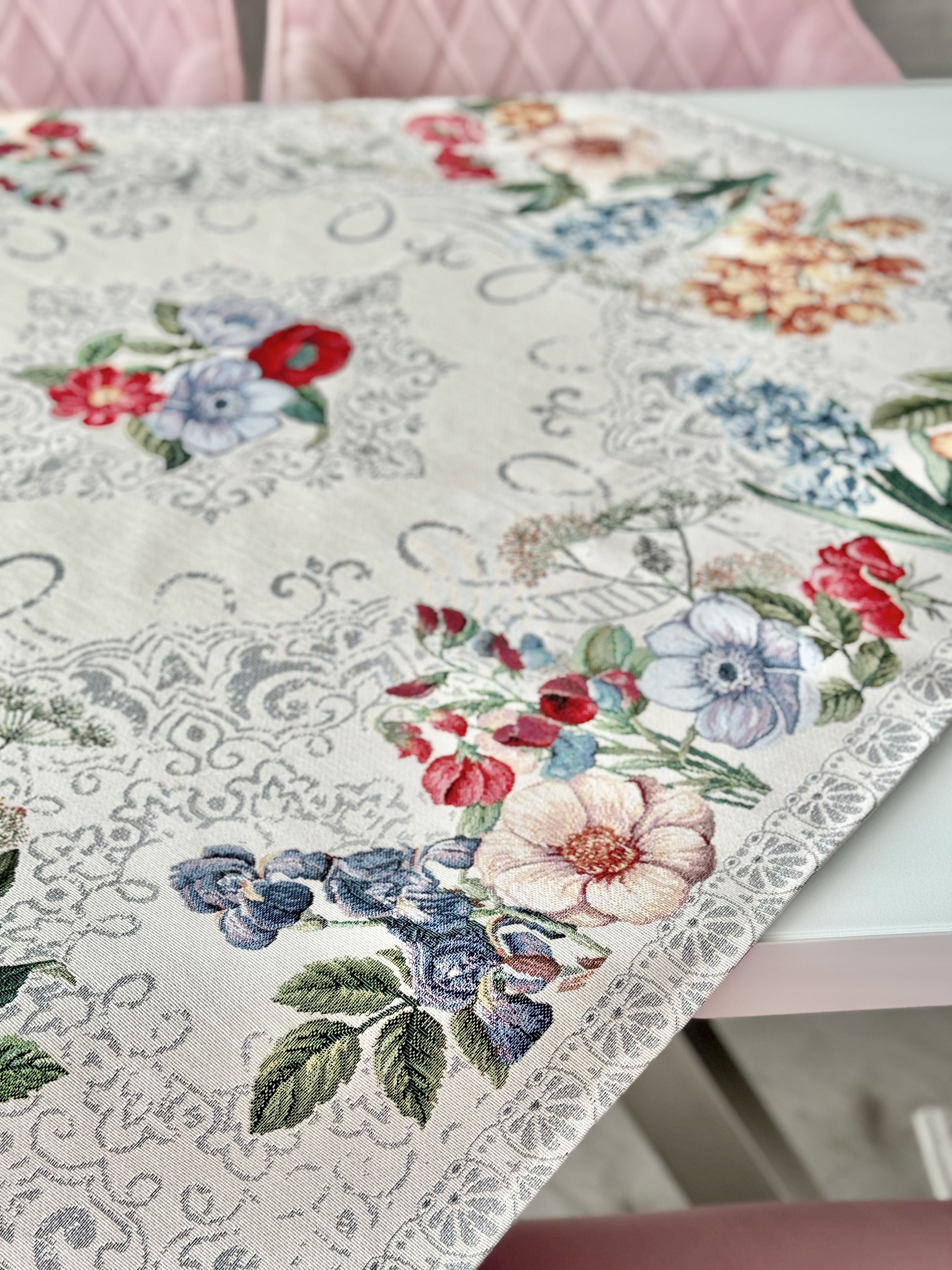 Tapestry tablecloth «MANDALAS FLOWERS» Limaso Textile