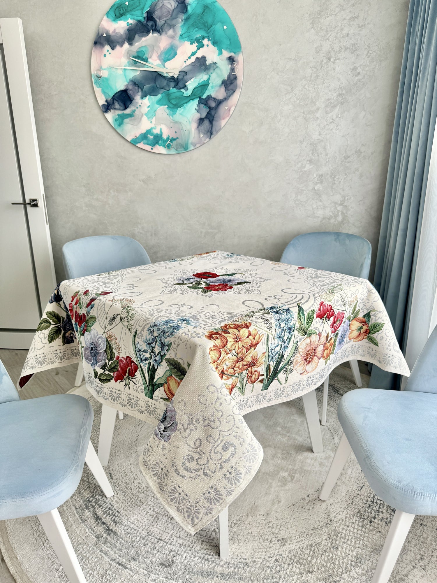 Tapestry tablecloth «MANDALAS FLOWERS» Limaso Textile