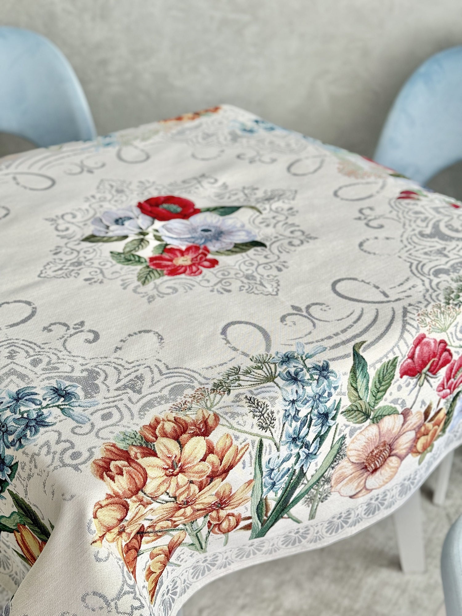 Tapestry tablecloth «MANDALAS FLOWERS» Limaso Textile