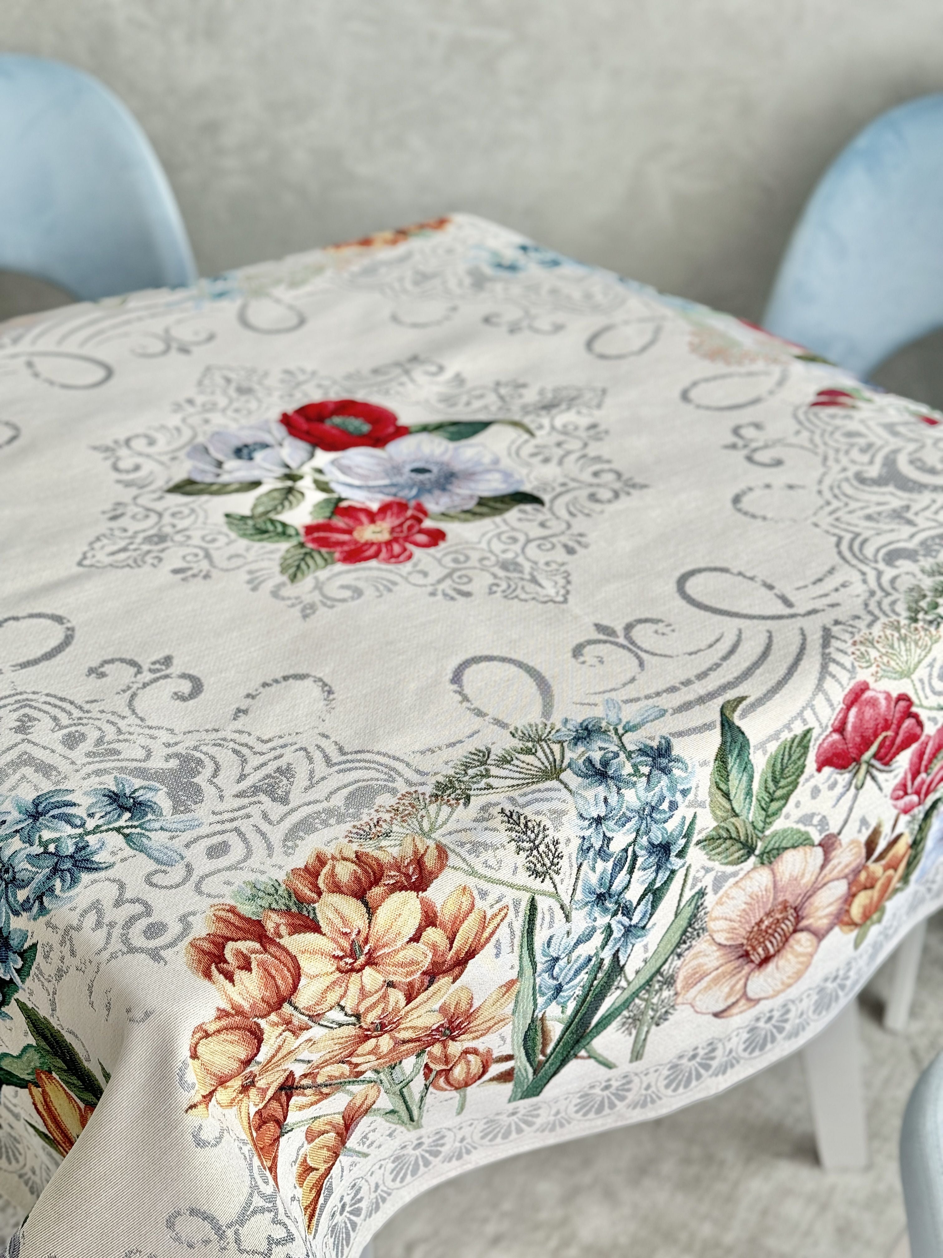 Tapestry tablecloth «MANDALAS FLOWERS» Limaso Textile