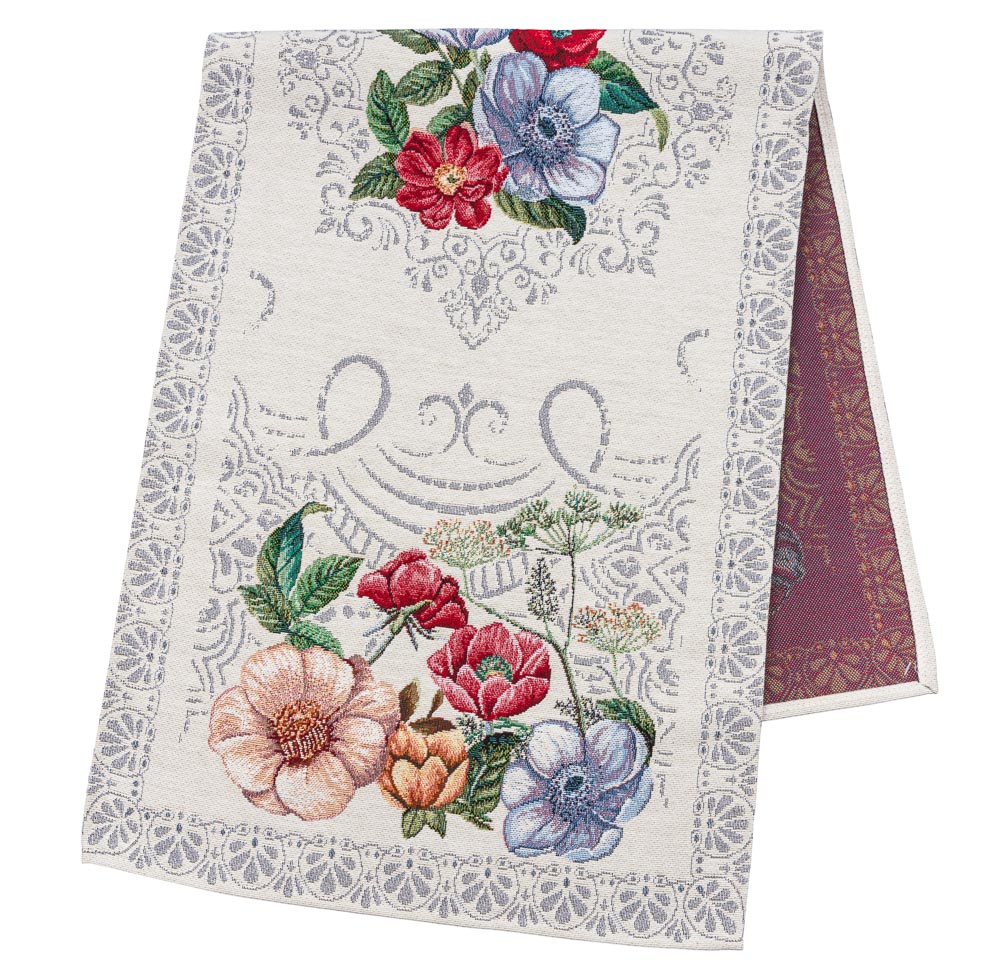 Tapestry table runner «MANDALAS FLOWERS» Limaso Textile