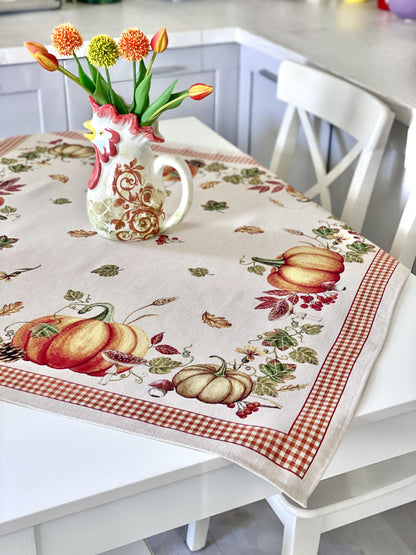 Square tablecloth «OCTUBRE» - Premium Gobelin - Textile4Family