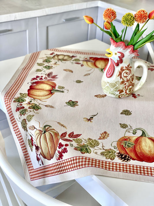 Square tablecloth «OCTUBRE» - Premium Gobelin - Textile4Family