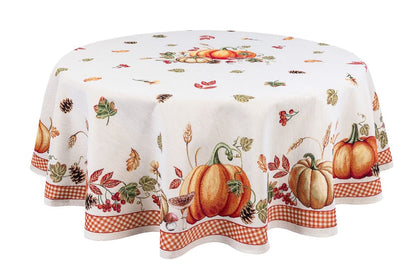 Round Tablecloth «OCTUBRE» - Premium Gobelin - Textile4Family