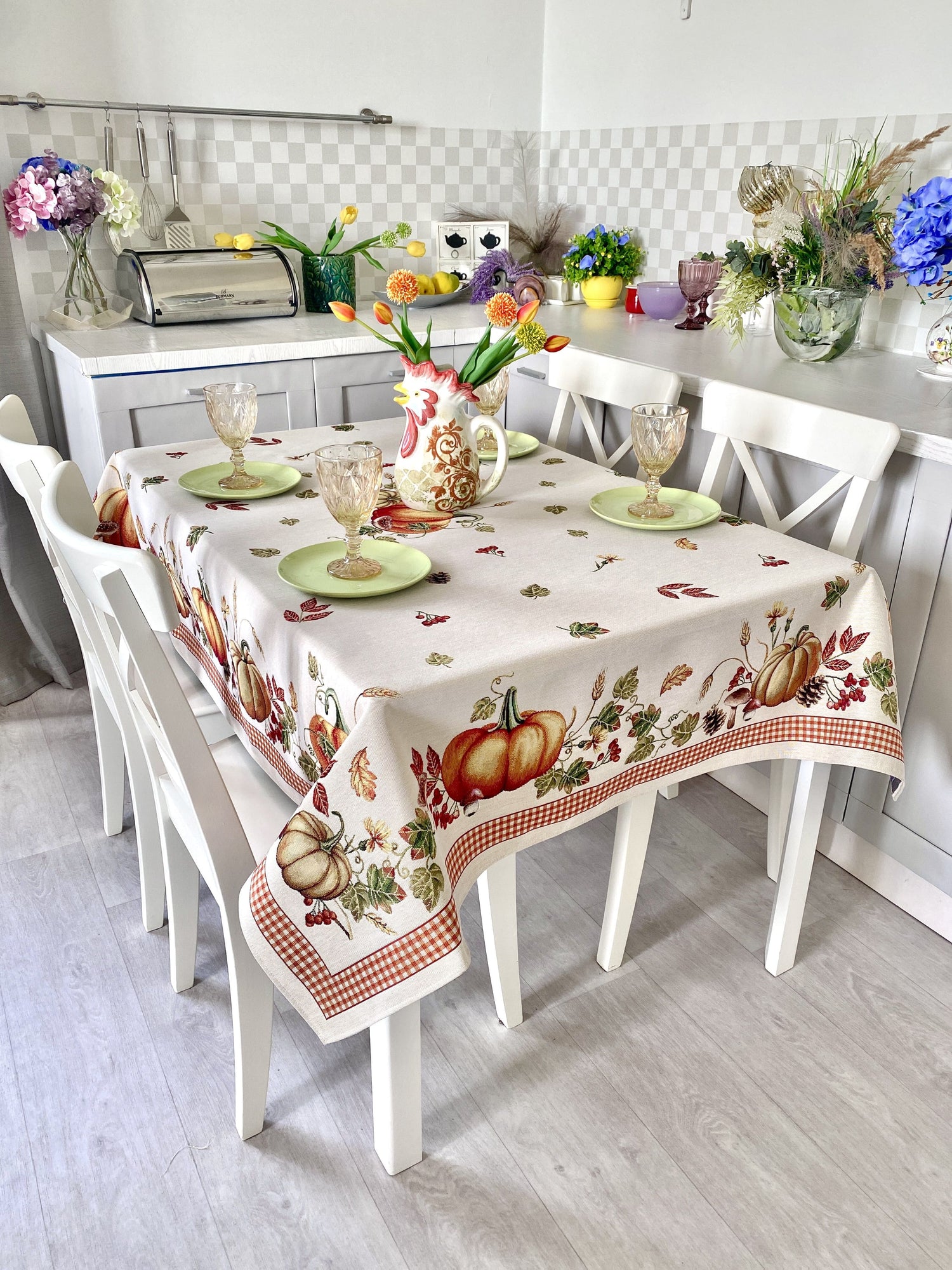 Rectangular tablecloth «OCTUBRE» - Premium Gobelin - Textile4Family
