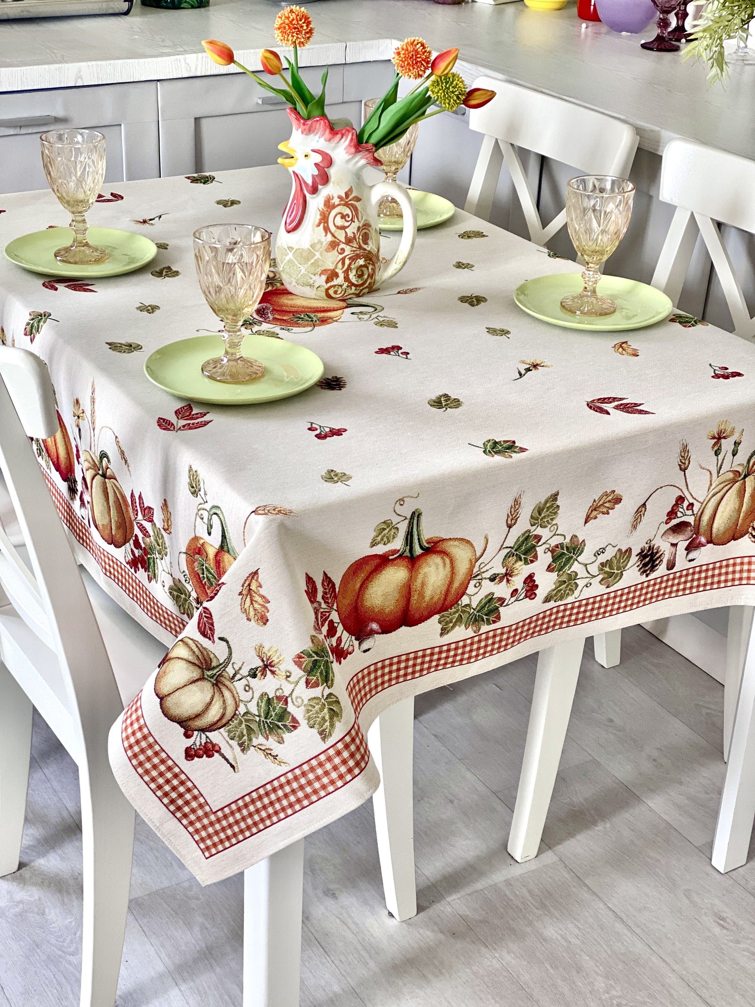 Rectangular tablecloth «OCTUBRE» - Premium Gobelin - Textile4Family