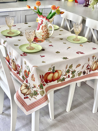 Rectangular tablecloth «OCTUBRE» - Premium Gobelin - Textile4Family