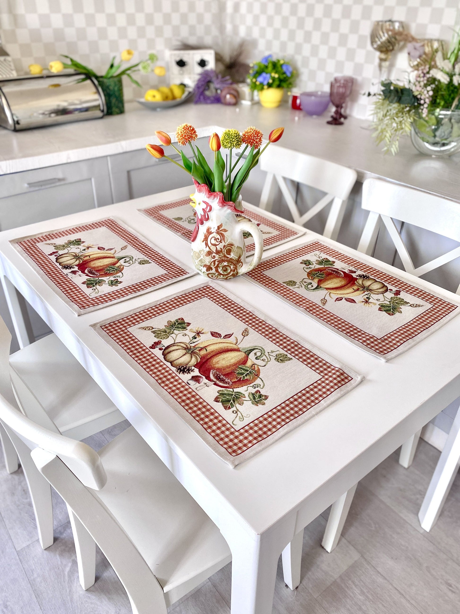 Placemat set «OCTUBRE» - Premium Gobelin - Textile4Family