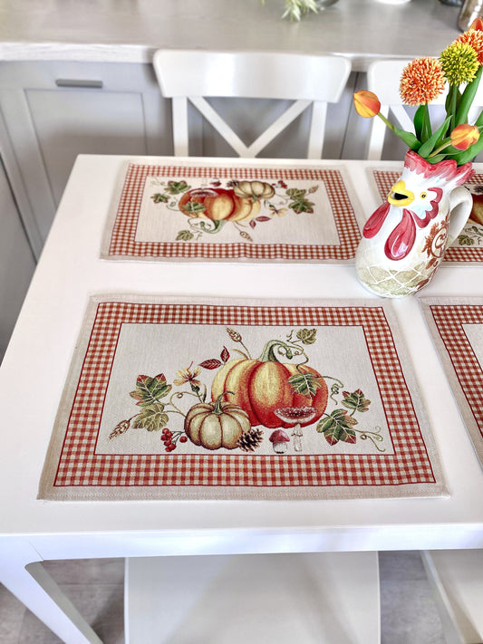 Placemat set «OCTUBRE» - Premium Gobelin - Textile4Family