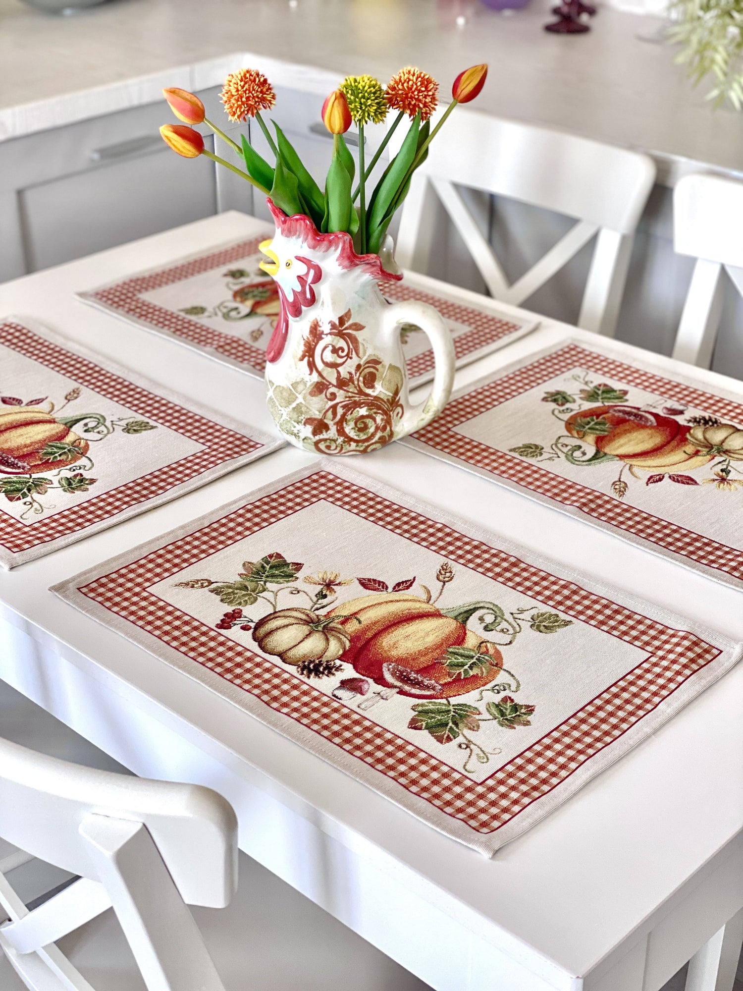 Placemat set «OCTUBRE» - Premium Gobelin - Textile4Family
