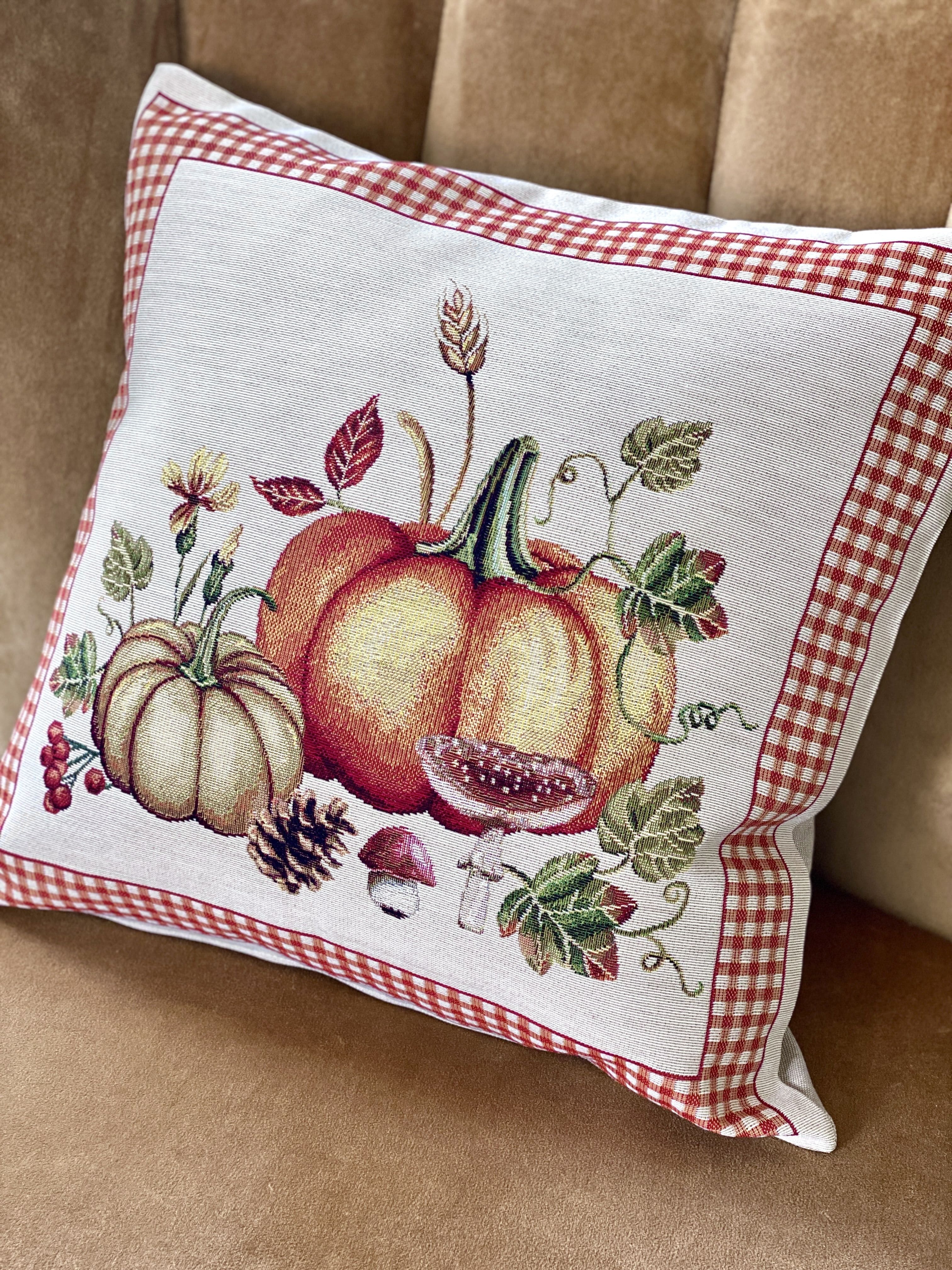 Cushion cover «OCTUBRE» - Premium Gobelin - Textile4Family