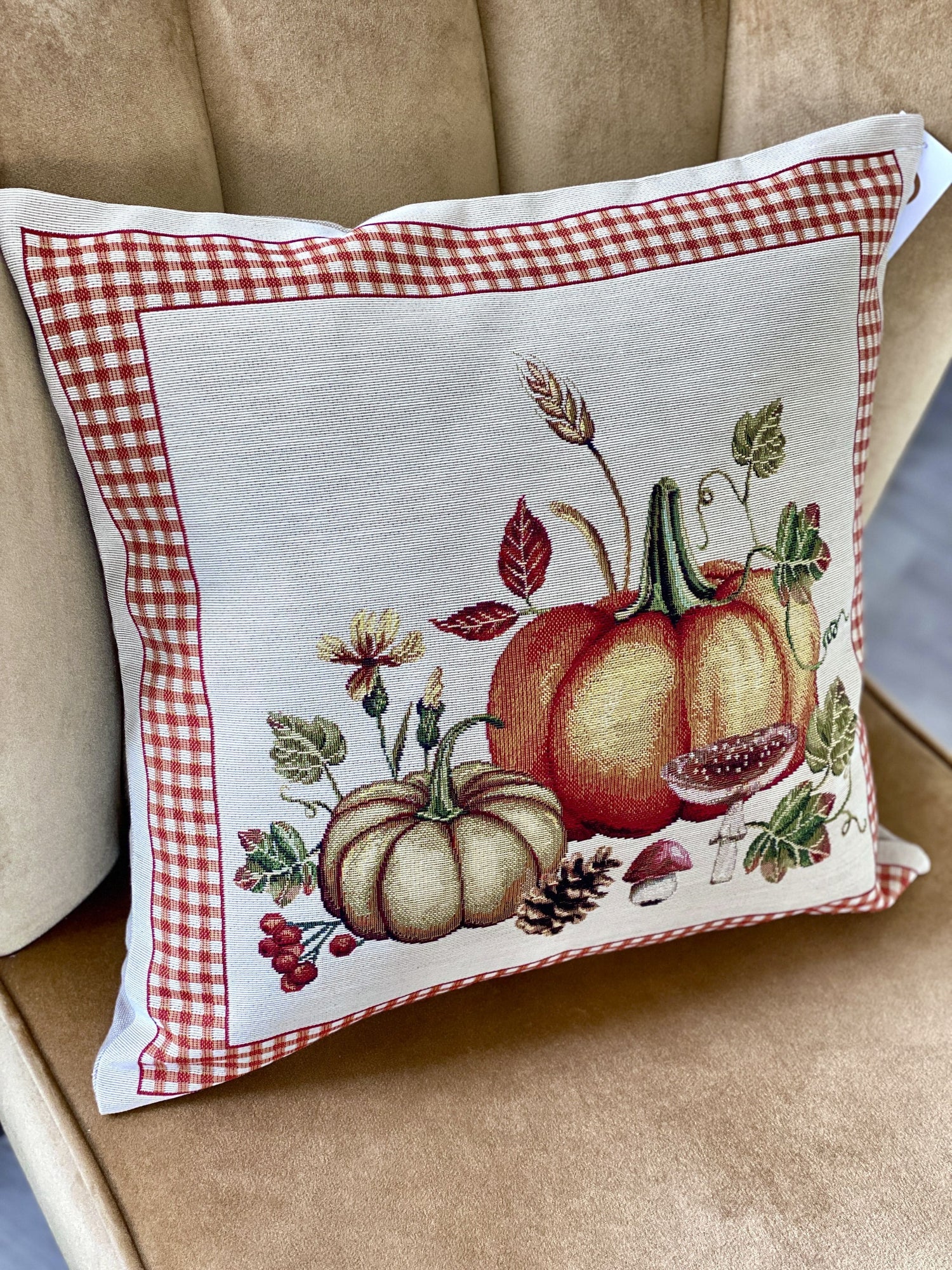 Cushion cover «OCTUBRE» - Premium Gobelin - Textile4Family