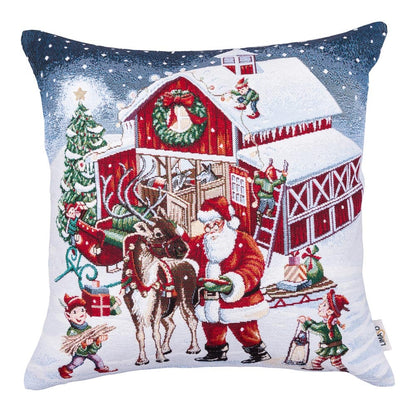 Christmas tapestry cushion cover «Polar» With microfibre