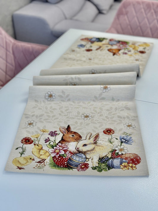 Easter tapestry table runner «Easter celebration»