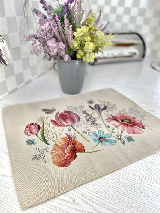 Tapestry Placemats set «Wildflowers»