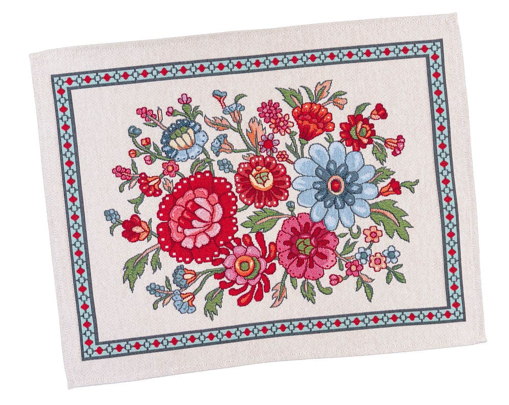 Placemat set «Folk Floral» - Premium Tapestry - Textile4Family