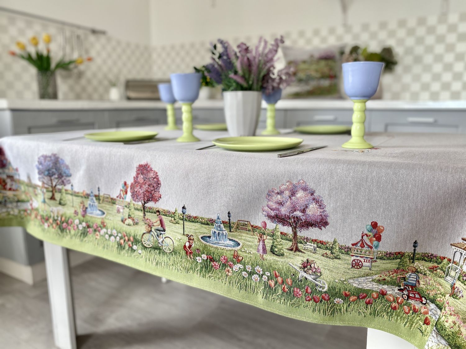 Tapestry tablecloth «Spring gardens» Limaso Textile