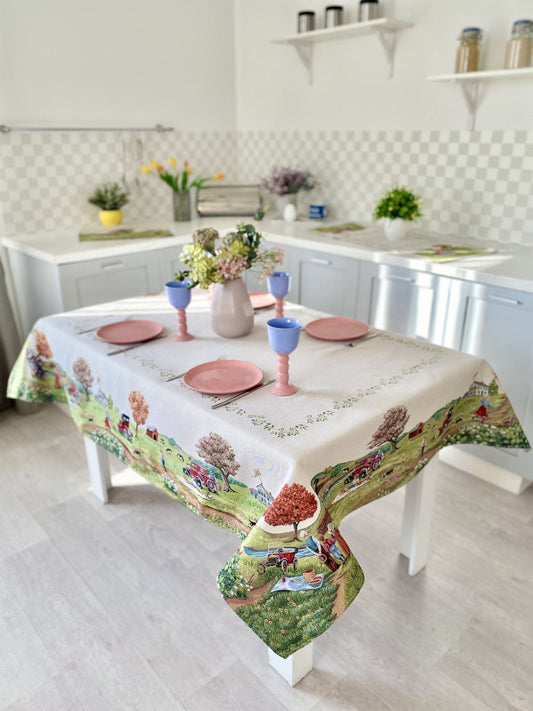 Tapestry tablecloth «Family picnic»