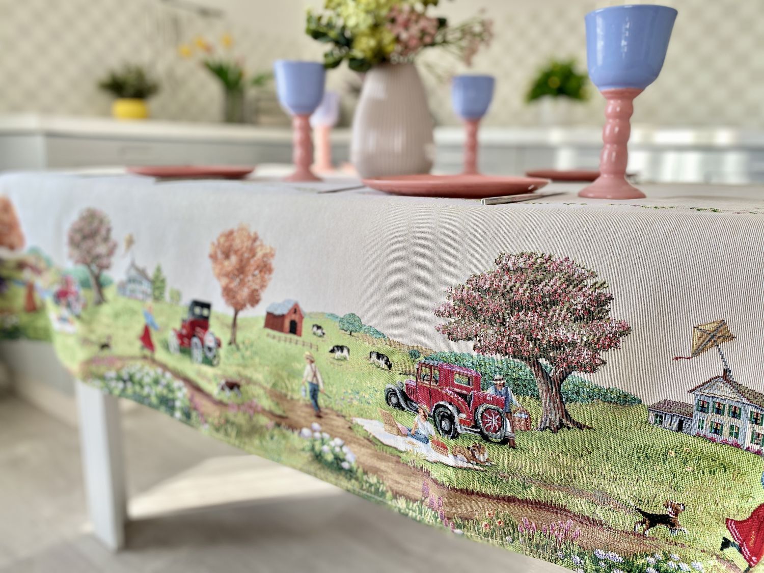 Tapestry tablecloth «Family picnic» Limaso Textile