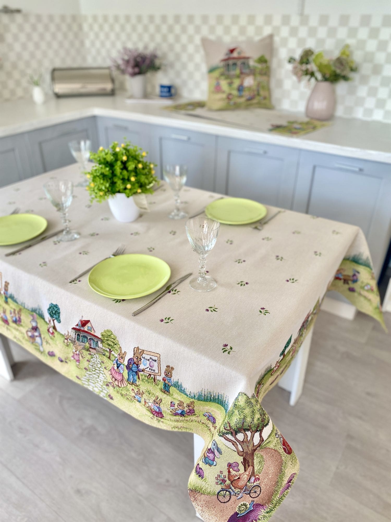 Easter tapestry tablecloth «Easter holiday» Limaso Textile