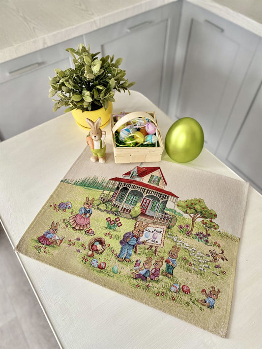 Easter tapestry Placemats set «Easter holiday»