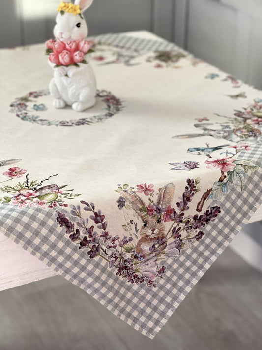 Easter tapestry tablecloth «Lavender holiday»