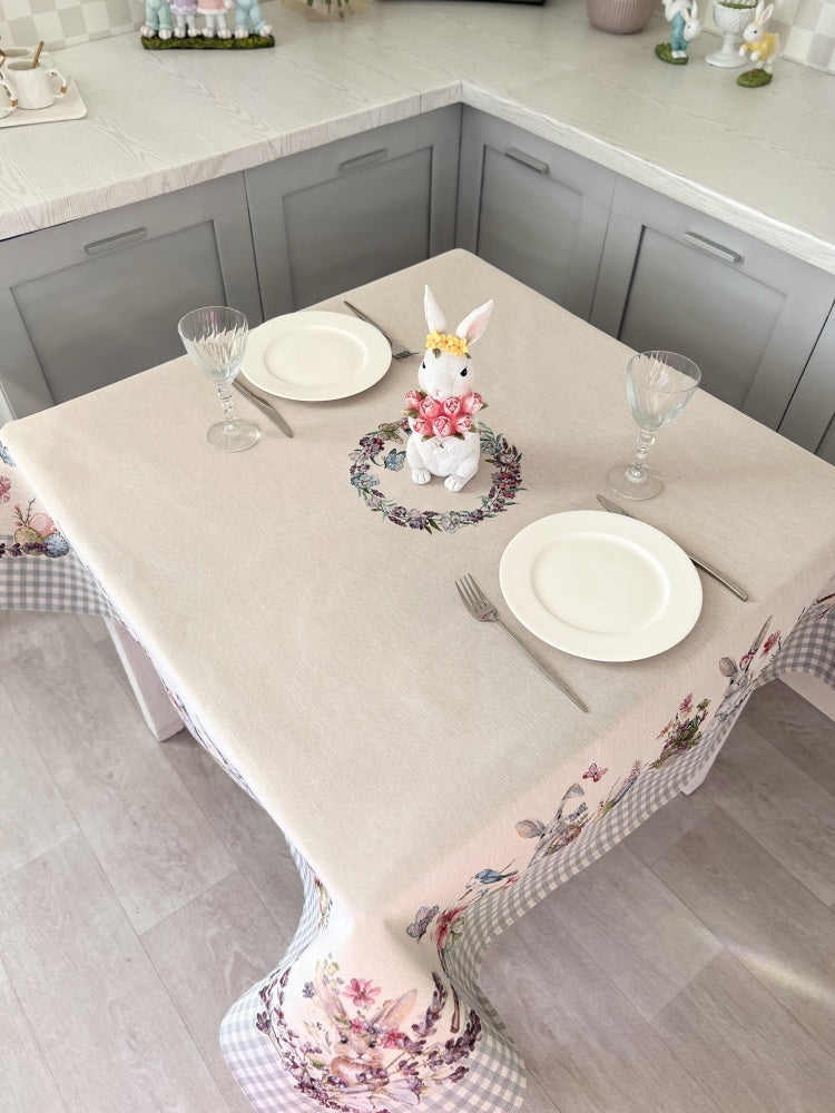 Easter tapestry tablecloth «Lavender holiday» Limaso Textile