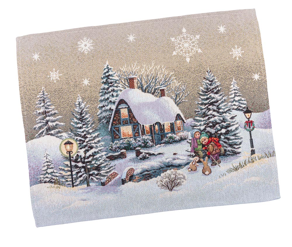 Winter Holiday Placemat «Winter Day Magic» without lurex Limaso Textile