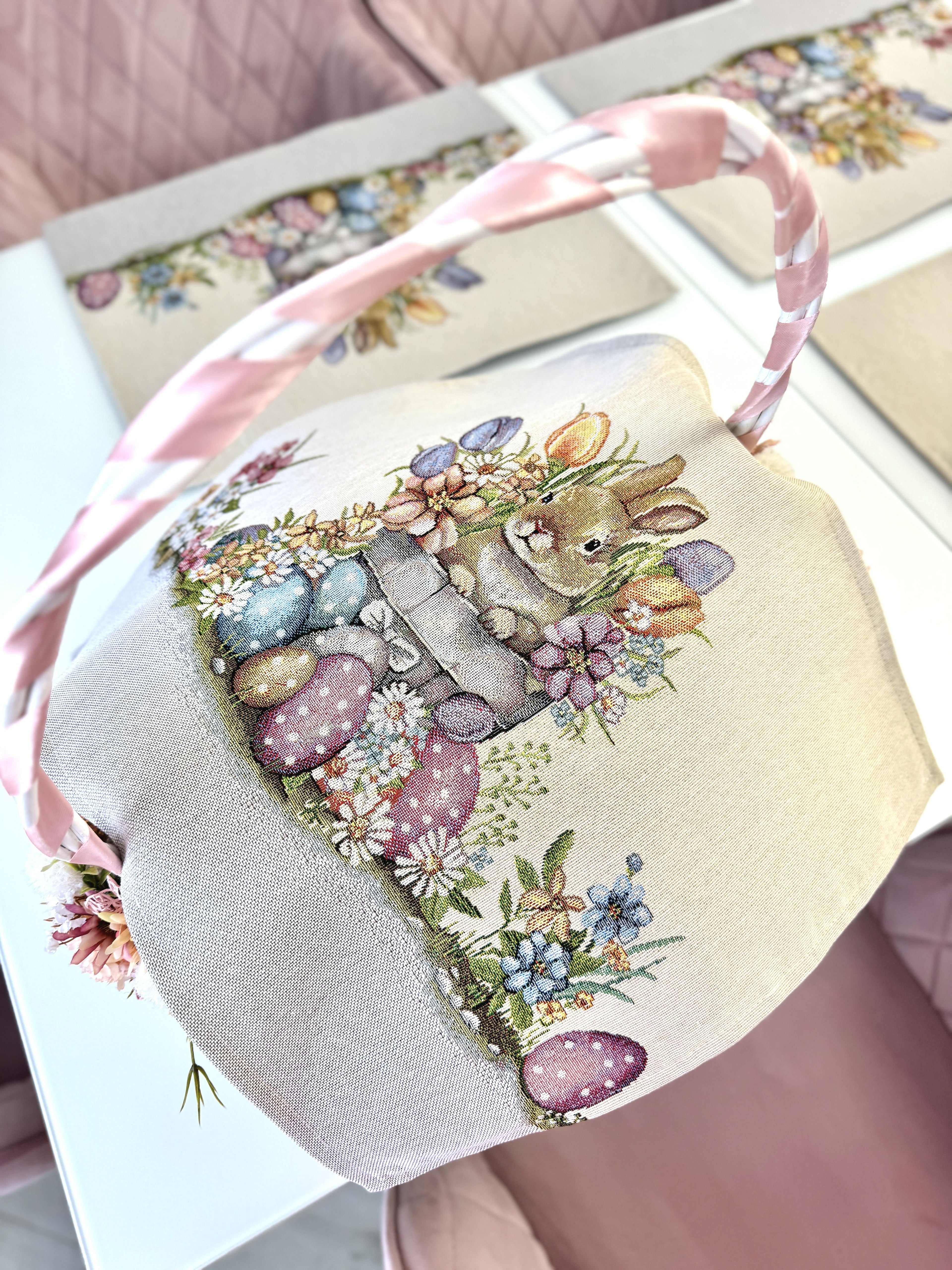 Easter tapestry Placemats set «Happy Easter» Limaso Textile