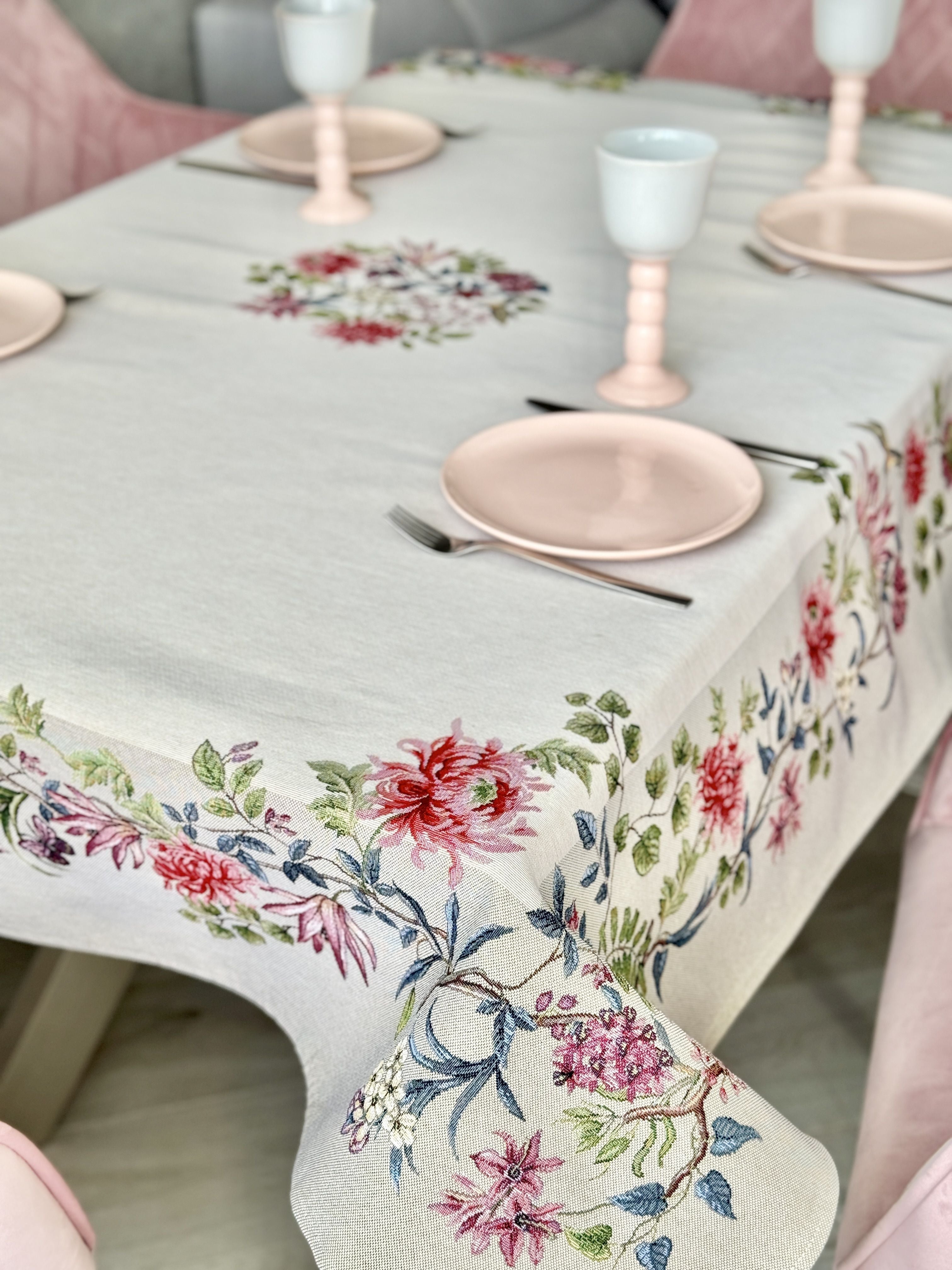 Tapestry tablecloth «Spring Flowers» Limaso Textile
