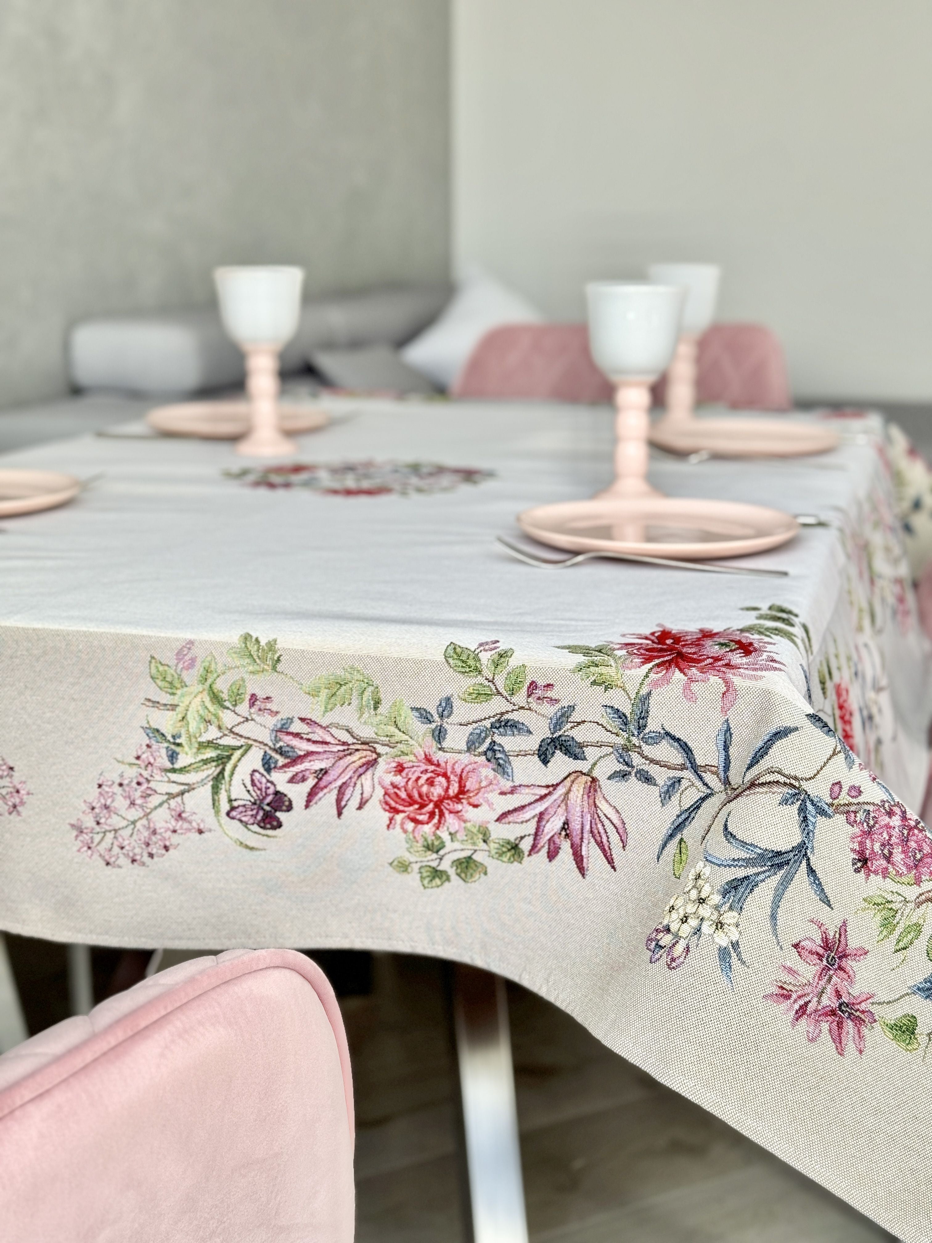 Tapestry tablecloth «Spring Flowers» Limaso Textile