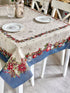 Christmas Tablecloth «Christmas Glow» with Golden Lurex - Luxury Tapestry - Textile4Family