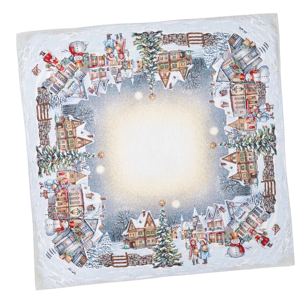 Christmas Tablecloth «Magical Winter Eve»  - Luxury Tapestry