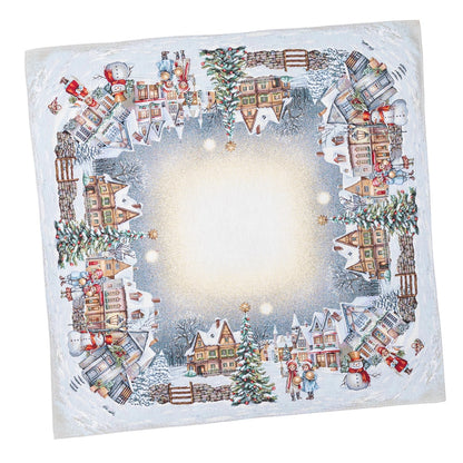 Christmas Tablecloth «Magical Winter Eve»  - Luxury Tapestry