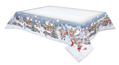 Christmas Tablecloth «Magical Winter Eve»  - Luxury Tapestry