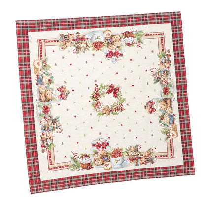 Christmas Tablecloth «Sweet Dreams» with Golden Lurex - Premium Gobelin