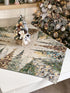 Christmas Tablecloth «Evergreen Magic» with Golden Lurex - Luxury Tapestry - Textile4Family