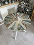 Christmas Round Tablecloth «Evergreen Magic» with Golden Lurex - Luxury Tapestry - Textile4Family