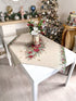 Christmas Tablecloth «Holly & Ivy Charm» with Silver Lurex - Luxury Tapestry - Textile4Family