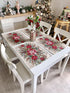 Christmas Placemat set «Holly & Ivy Charm» with Silver Lurex - Luxury Tapestry - Textile4Family