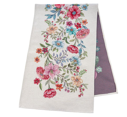 Table Runner «Blooming garden» - Premium Tapestry - Textile4Family
