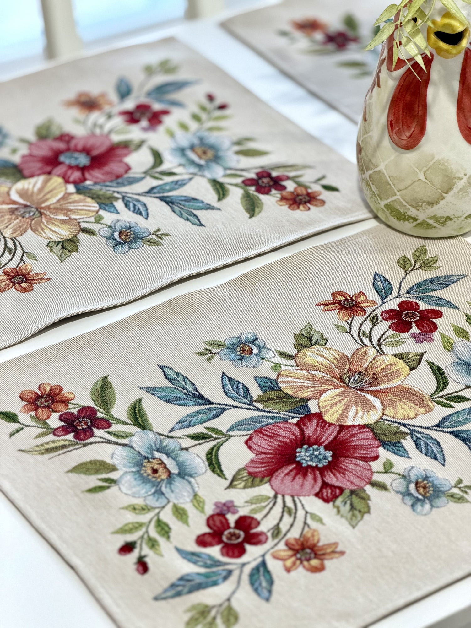 Placemat set «Blooming garden» - Premium Tapestry - Textile4Family