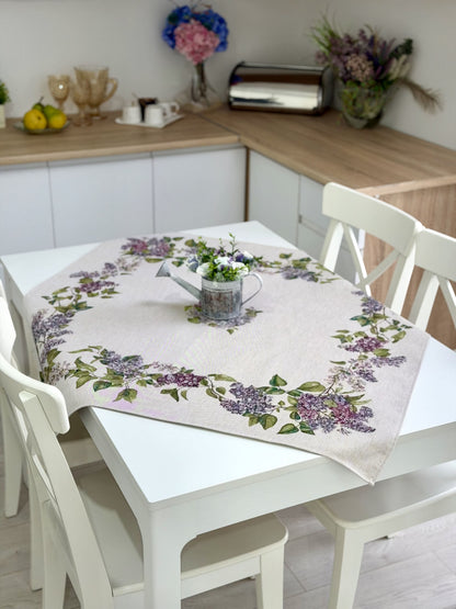 Square tablecloth «Lilac» - Premium Tapestry - Textile4Family