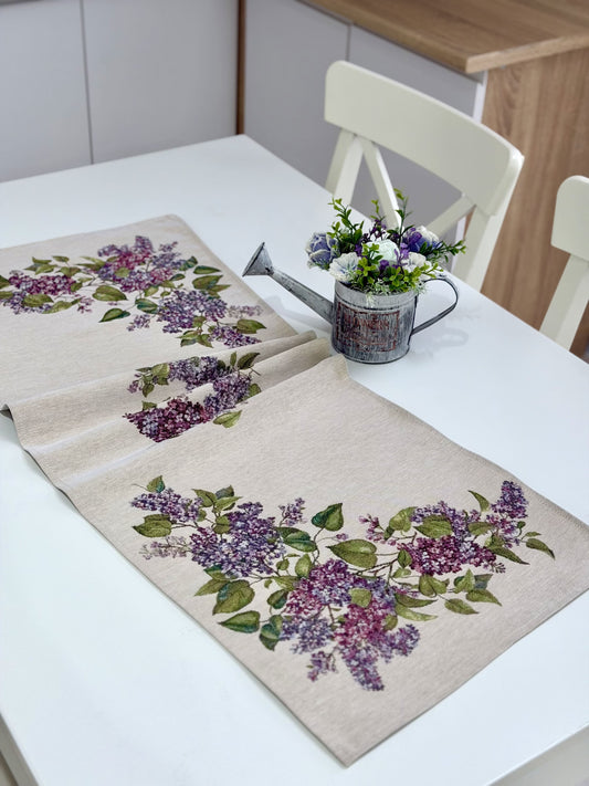 Table Runner «Lilac» - Premium Tapestry - Textile4Family