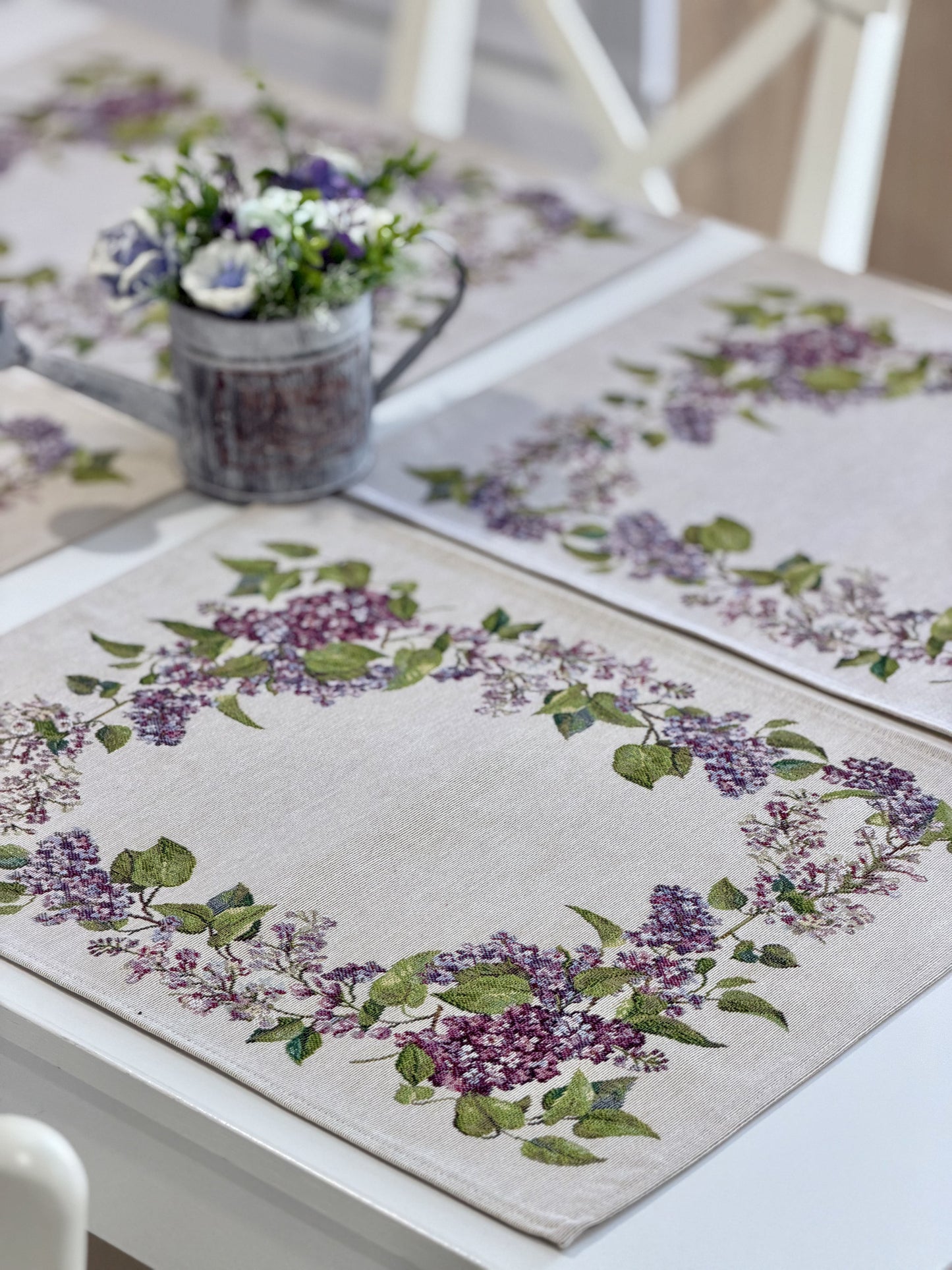 Placemat set «Lilac» - Premium Tapestry - Textile4Family