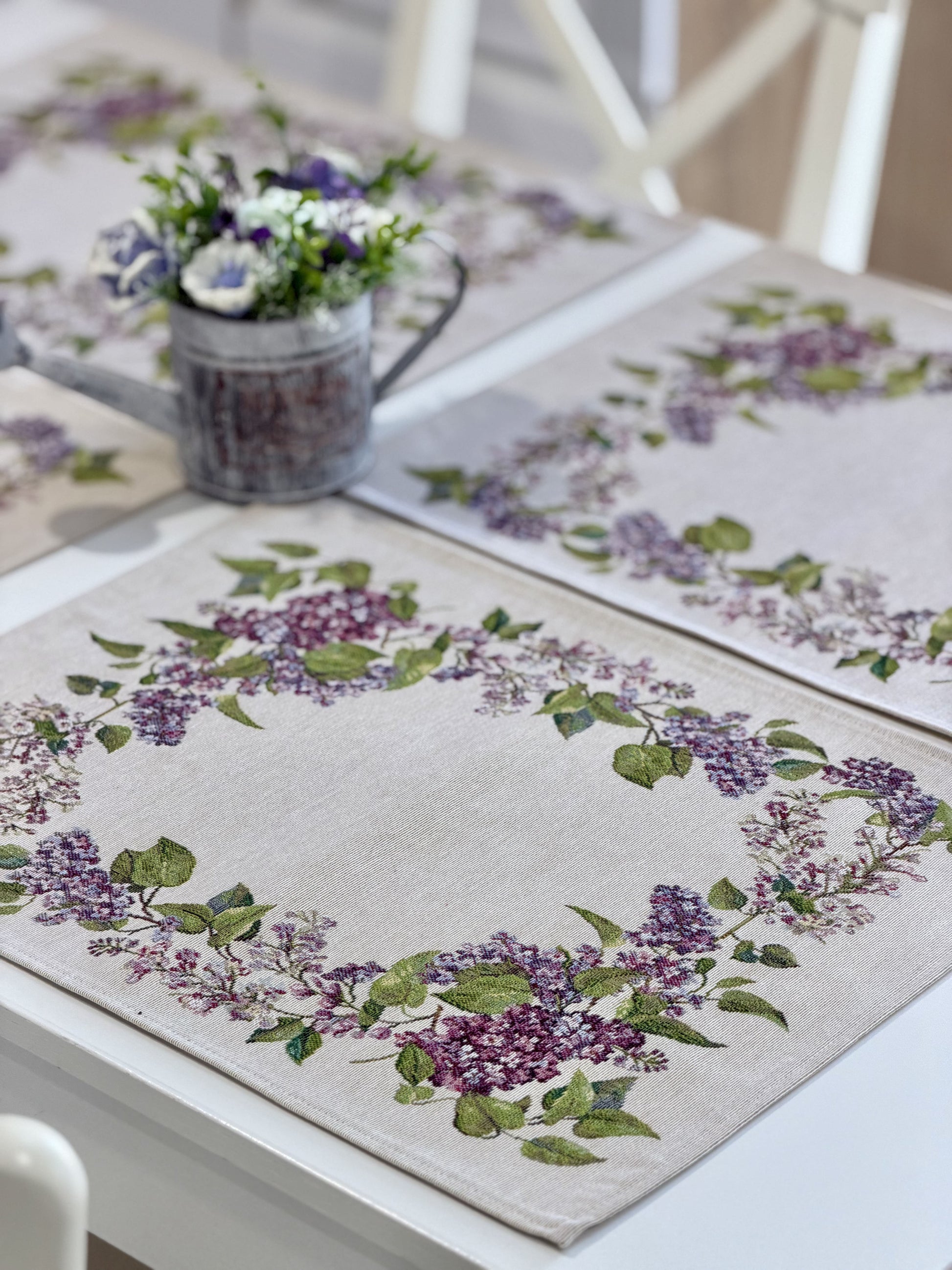 Placemat set «Lilac» - Premium Tapestry - Textile4Family