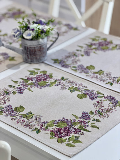 Placemat set «Lilac» - Premium Tapestry - Textile4Family