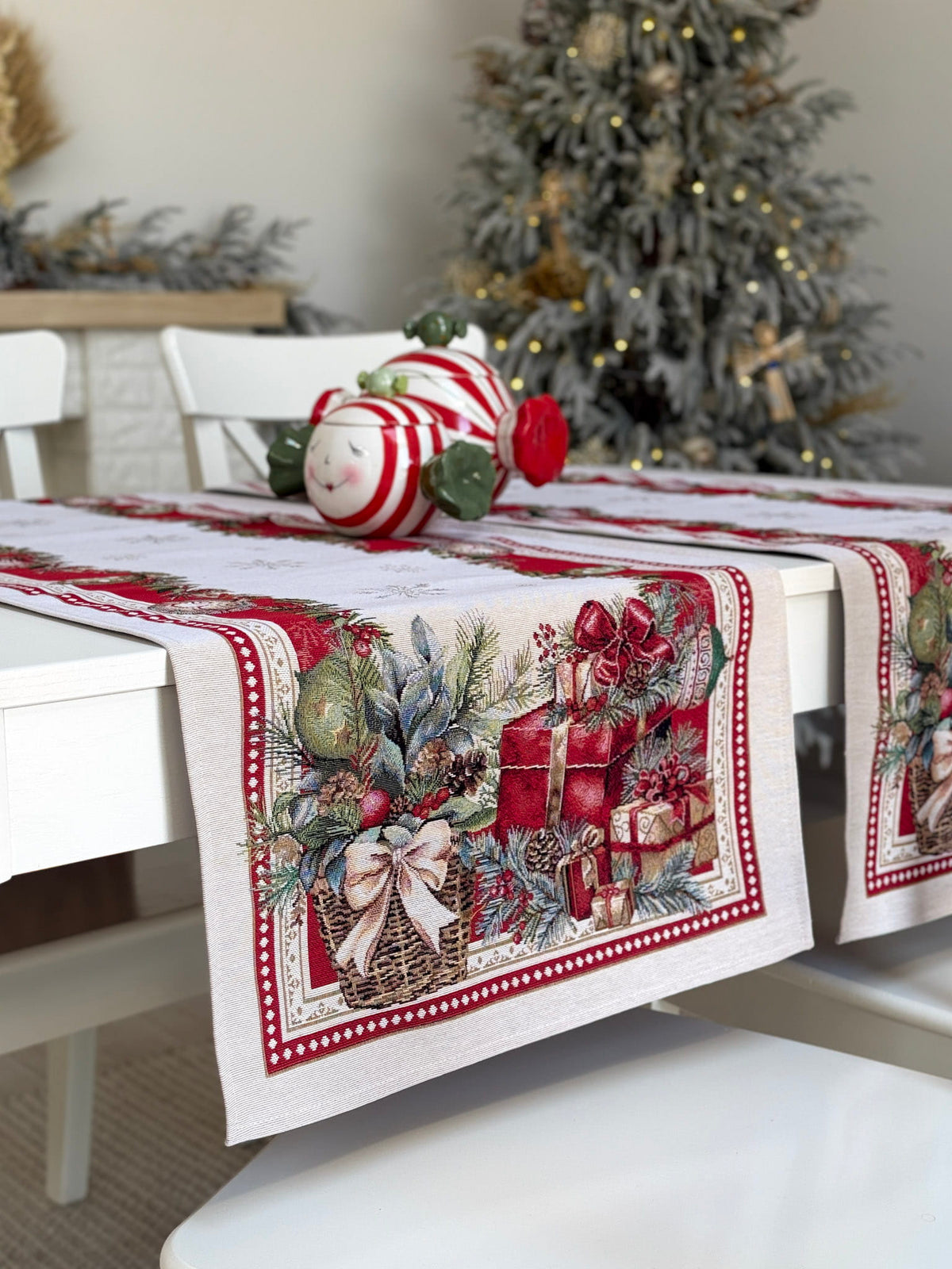 Christmas Table Runner «Christmas gifts»  - High quality tapestry